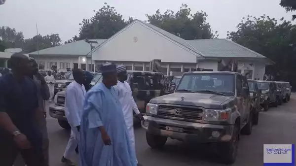 Boko Haram: See The 30 Vehicles Worth N340m Donated To Army By Gov. Shettima (Pics)